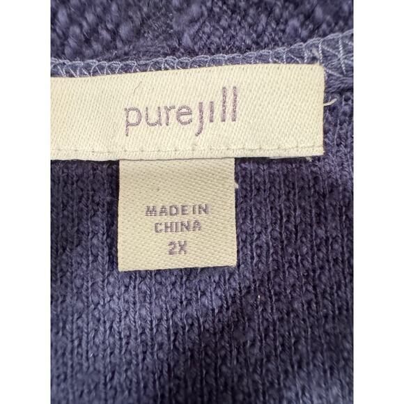 Purejill Blue Cardigan - Size 2X - Picture 5 of 7